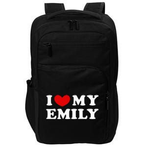 I Love My Emily I Heart My Emily Impact Tech Backpack