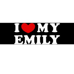 I Love My Emily I Heart My Emily Bumper Sticker