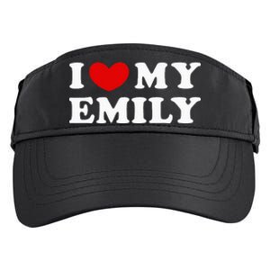 I Love My Emily I Heart My Emily Adult Drive Performance Visor