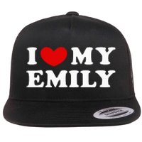 I Love My Emily I Heart My Emily Flat Bill Trucker Hat