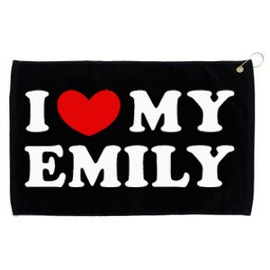 I Love My Emily I Heart My Emily Grommeted Golf Towel