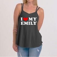 I Love My Emily I Heart My Emily Women's Strappy Tank