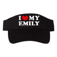 I Love My Emily I Heart My Emily Valucap Bio-Washed Visor