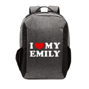 I Love My Emily I Heart My Emily Vector Backpack