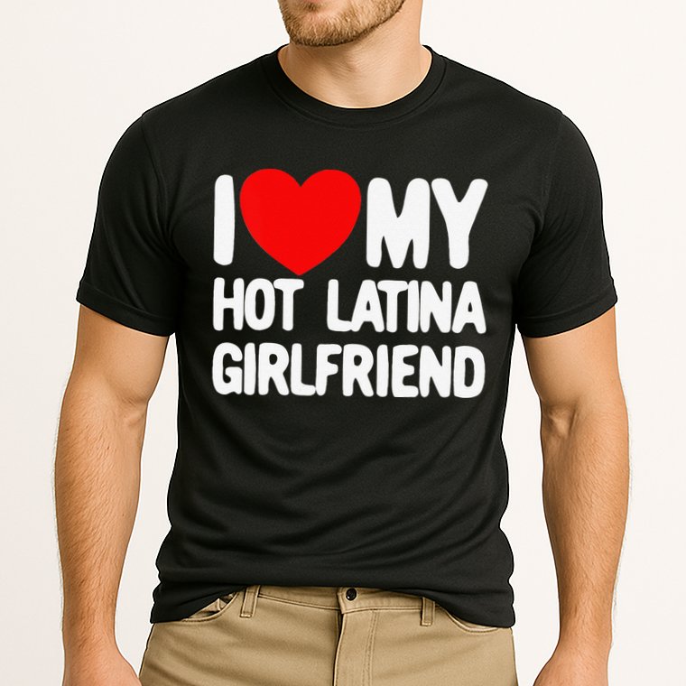 I Love My Hot Latina Girlfriend Red Heart My Hot Girlfriend Cooling Performance Crew T-Shirt