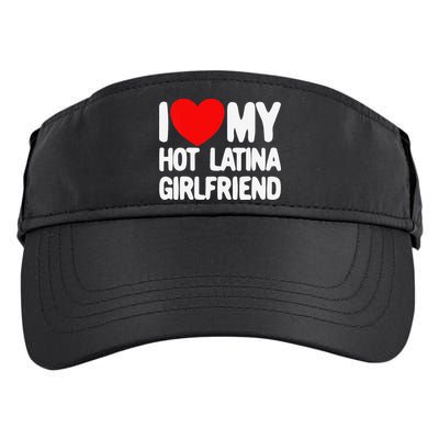 I Love My Hot Latina Girlfriend Red Heart My Hot Girlfriend Adult Drive Performance Visor