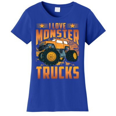 I Love Monster Trucks Cute Gift Women's T-Shirt