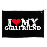 I Love My Girlfriend I Heart My Girlfriend Grommeted Golf Towel