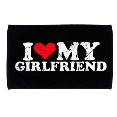 I Love My Girlfriend I Heart My Girlfriend Microfiber Hand Towel