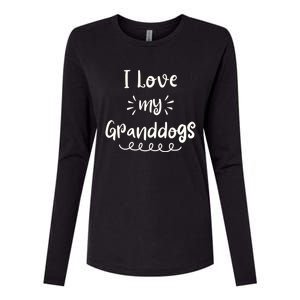 I Love My Granddogs Dog Grandma Grandpa Granddog Gift Womens Cotton Relaxed Long Sleeve T-Shirt