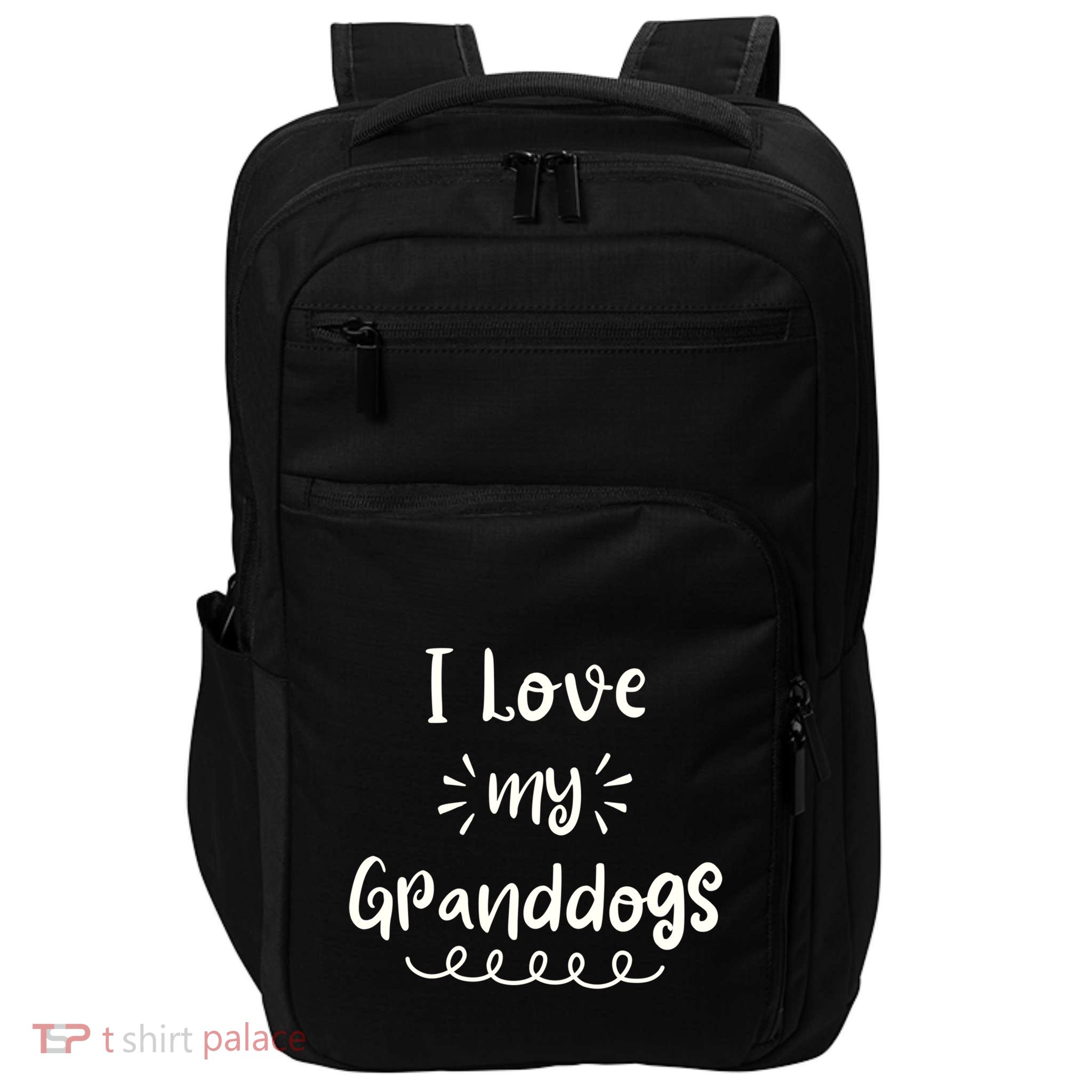 I Love My Granddogs Dog Grandma Grandpa Granddog Gift Impact Tech Backpack