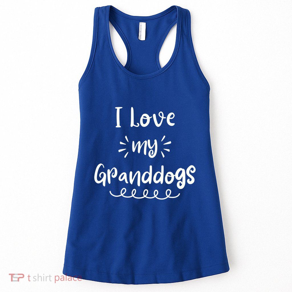 I Love My Granddogs Dog Grandma Grandpa Granddog Gift Womens Tank Top