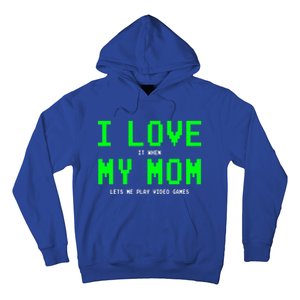 I Love My Mom Gamer Funny Gift For Teen Video Games Gift Hoodie