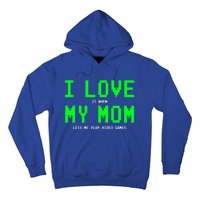 I Love My Mom Gamer Funny Gift For Teen Video Games Gift Hoodie