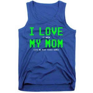 I Love My Mom Gamer Funny Gift For Teen Video Games Gift Tank Top