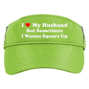 I Love My Husband But Sometimes I Wanna Square Up Funny Valentine Day Plus Size Shirts for Men Women Adult Drive Performance Visor