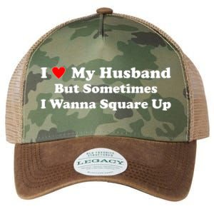 I Love My Husband But Sometimes I Wanna Square Up Funny Valentine Day Plus Size Shirts for Men Women Legacy Tie Dye Trucker Hat