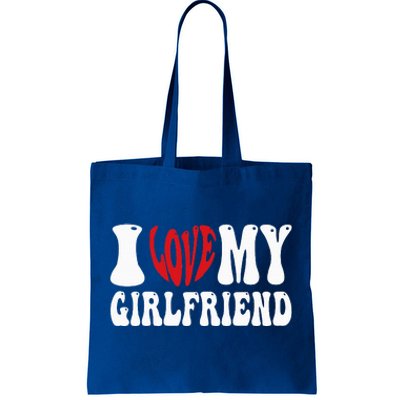 I Love My Girlfriend Gf I Heart My Girlfriend  Tote Bag