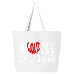 I Love My Girlfriend Gf I Heart My Girlfriend  25L Jumbo Tote