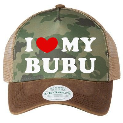 I Love My Bubu I Heart My Bubu Legacy Tie Dye Trucker Hat