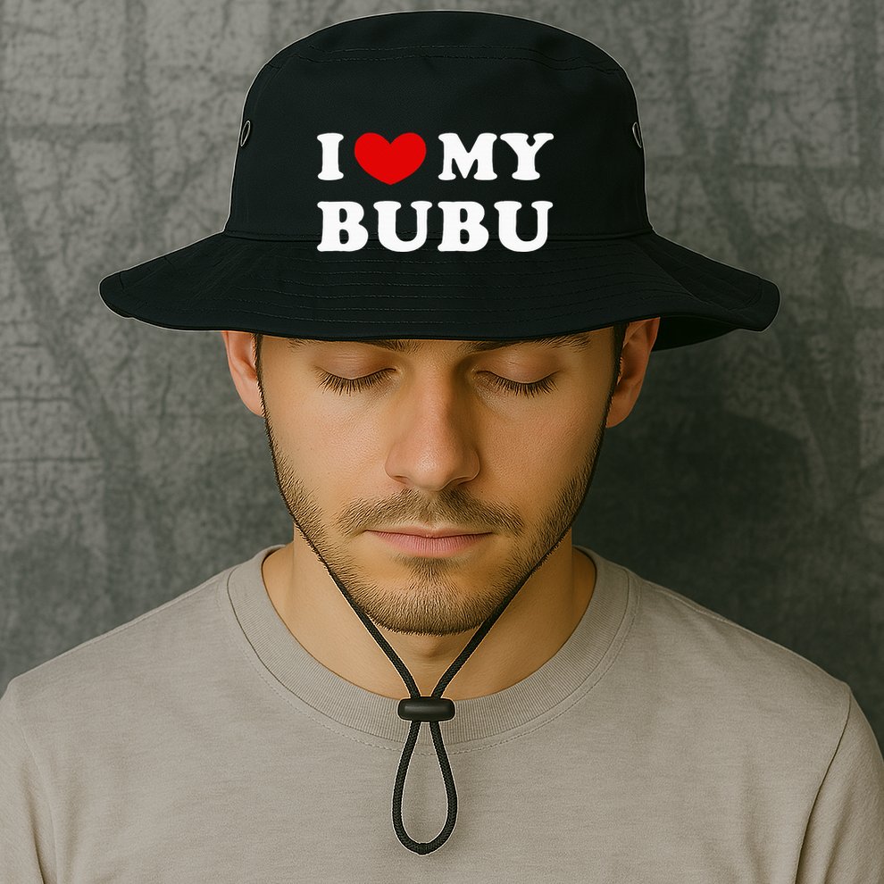 I Love My Bubu I Heart My Bubu Bucket Hat
