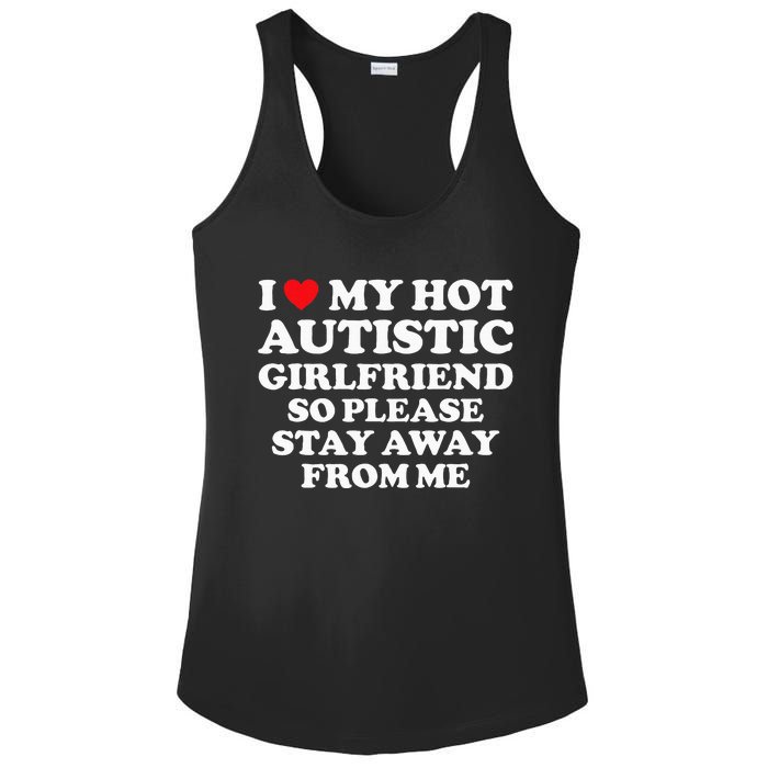 I Love My Hot Autistic Girlfriend I Heart My Hot Autistic Gf Ladies PosiCharge Competitor Racerback Tank