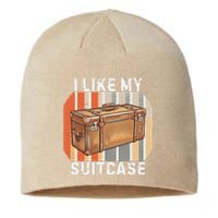 I Like My Suitcase Viral Trump Vintage Funny Saying Sustainable Beanie