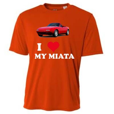 I Love My Miata Car Enthusiast Clothing Cooling Performance Crew T-Shirt