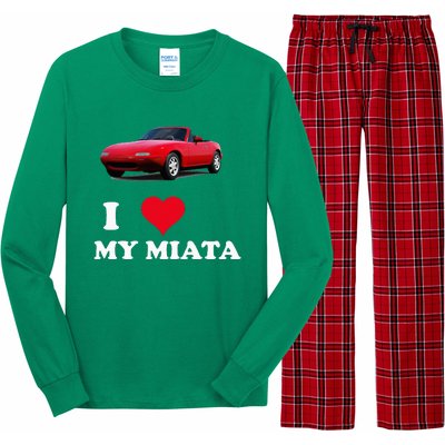 I Love My Miata Car Enthusiast Clothing Long Sleeve Pajama Set