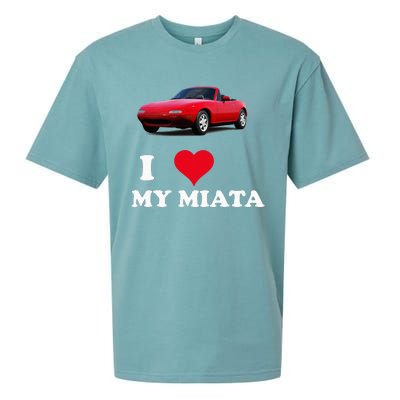 I Love My Miata Car Enthusiast Clothing Sueded Cloud Jersey T-Shirt