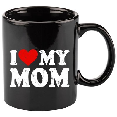I Love My Mom Gift 11oz C Handle Ceramic Mug