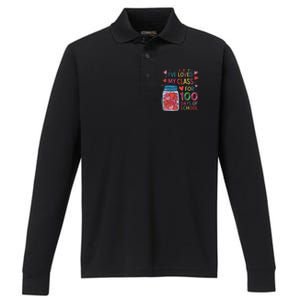 IVe Loved My Class For 100 Days Of School Valentines Day Performance Long Sleeve Polo