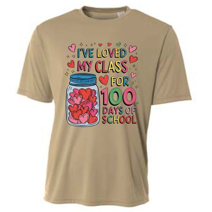 IVe Loved My Class For 100 Days Of School Valentines Day Cooling Performance Crew T-Shirt