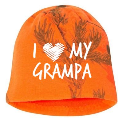 I Love My Grampa Valentines Outfit Matching Grandpa Family Gift Kati - Camo Knit Beanie