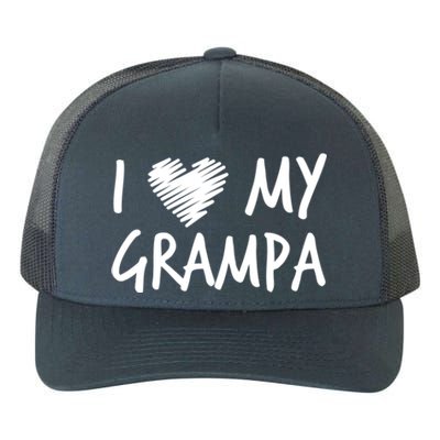 I Love My Grampa Valentines Outfit Matching Grandpa Family Gift Yupoong Adult 5-Panel Trucker Hat