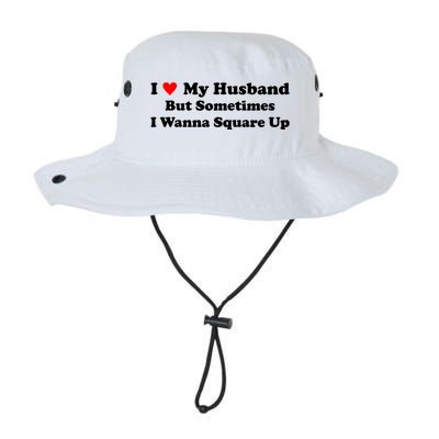 I Love My Husband But Sometimes I Wanna Square Up White Legacy Cool Fit Booney Bucket Hat