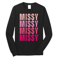 I Love Missy First Name Missy Vintage Long Sleeve Shirt