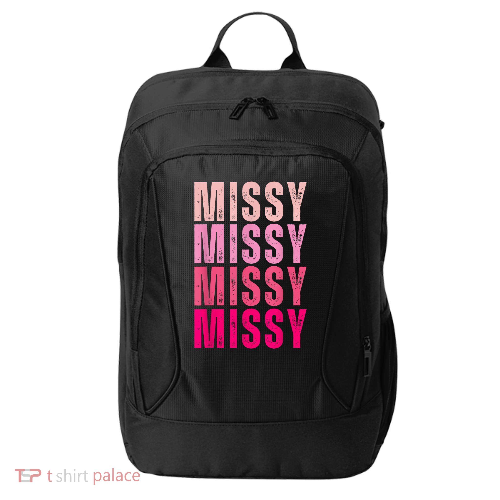 I Love Missy First Name Missy Vintage City Backpack