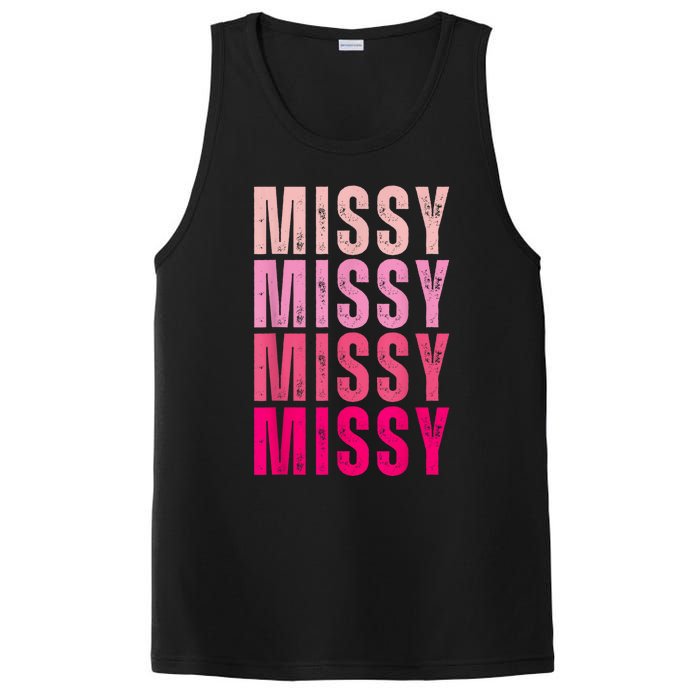 I Love Missy First Name Missy Vintage PosiCharge Competitor Tank