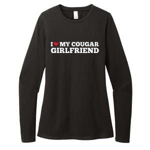 I Love My Cougar Girlfriend Funny Birthday Anniversary Womens CVC Long Sleeve Shirt