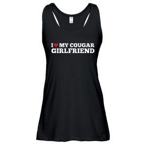 I Love My Cougar Girlfriend Funny Birthday Anniversary Ladies Essential Flowy Tank