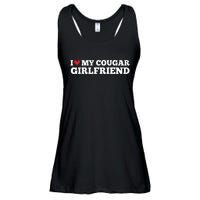 I Love My Cougar Girlfriend Funny Birthday Anniversary Ladies Essential Flowy Tank