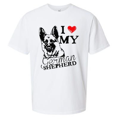 I Love My German Shepherd German Shepherd Pet Dog T Sueded Cloud Jersey T-Shirt