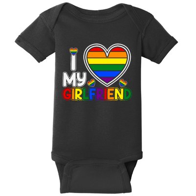 I Love My Girlfriend Baby Bodysuit