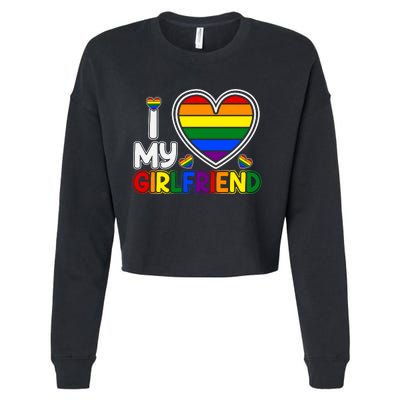 I Love My Girlfriend Cropped Pullover Crew