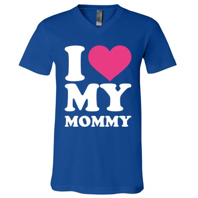 I Love My Mommy Meaningful Gift V-Neck T-Shirt