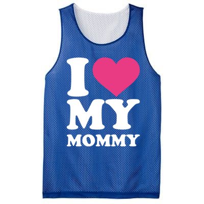 I Love My Mommy Meaningful Gift Mesh Reversible Basketball Jersey Tank