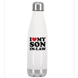 I Love My Son In Law Stainless Steel Insulated Water Bottle