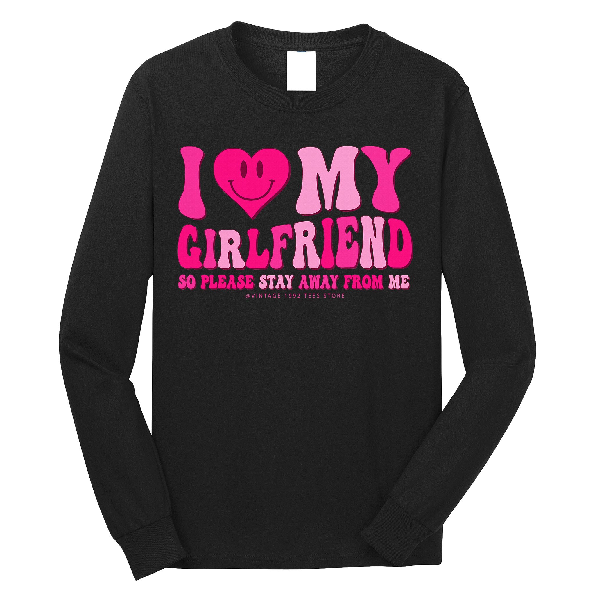 I Love My Girlfriend Valentines Day I Heart My Girlfriend GF Long Sleeve Shirt