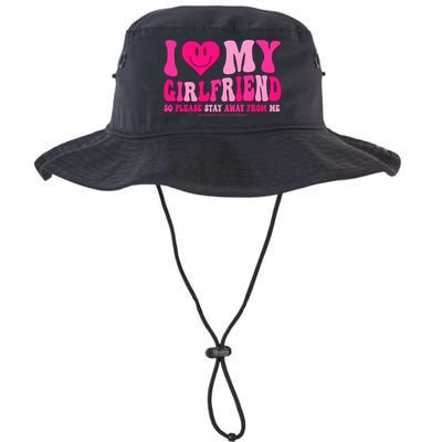 I Love My Girlfriend Valentines Day I Heart My Girlfriend GF Bucket Hat